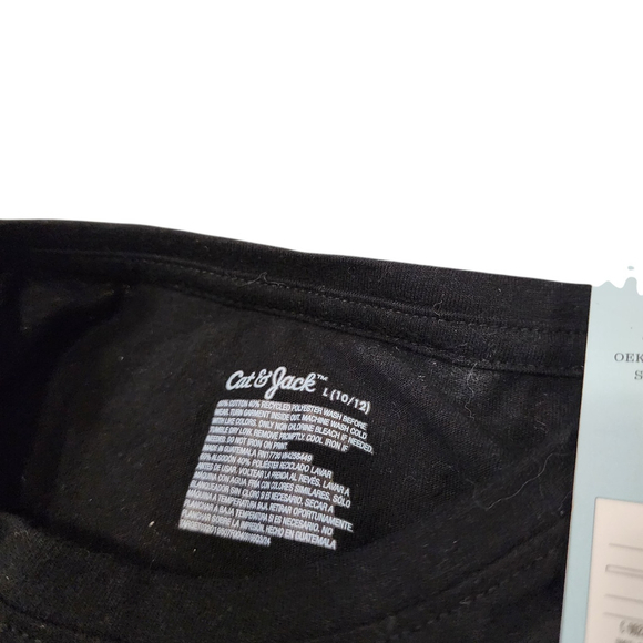 Cat & Jack Kids Christmas Dog Graphic Long Sleeve Shirt Size L (10–12) - Picture 2 of 2